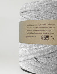 Recycled textile yarn - colour grey