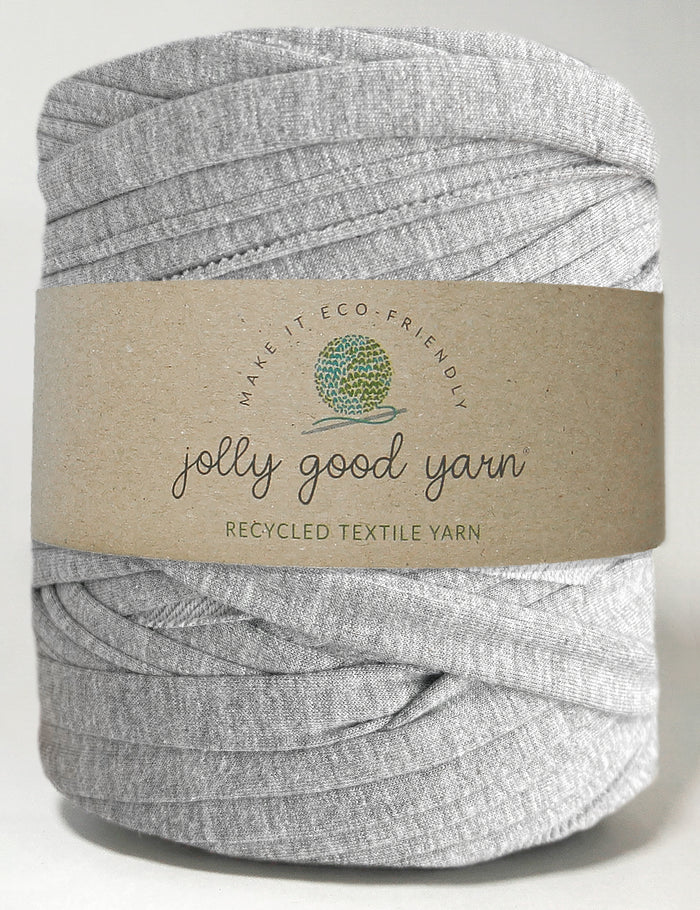 Recycled textile yarn - colour grey
