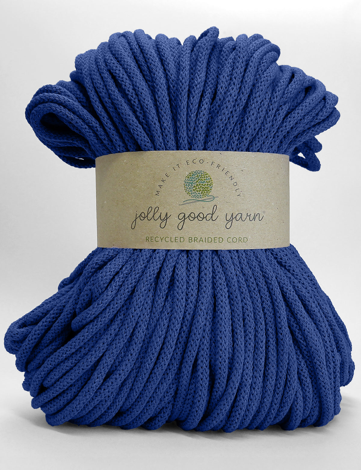 5mm Topsham Blue recycled cotton macrame cord