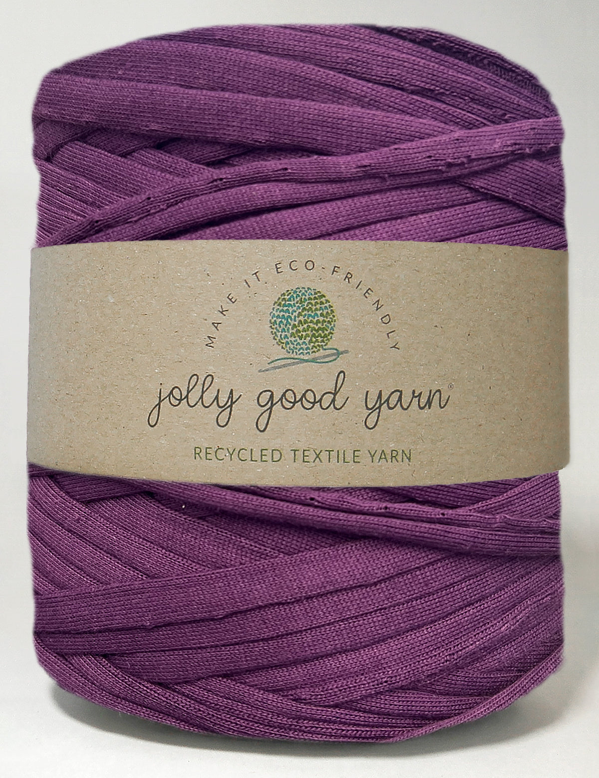 Recycled textile yarn - colour violet