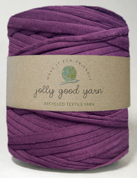 Recycled textile yarn - colour violet