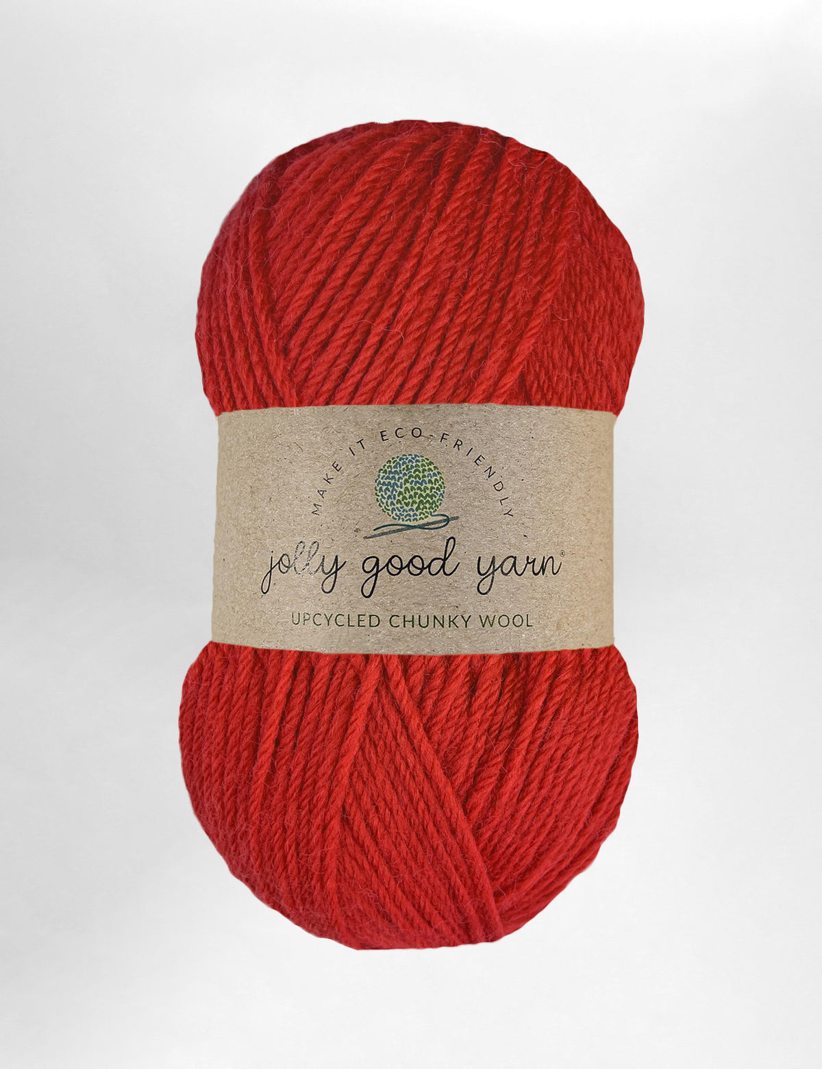 Willand Red 100% upcycled knitting wool (100g)