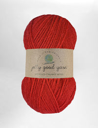 Willand Red 100% upcycled knitting wool (100g)