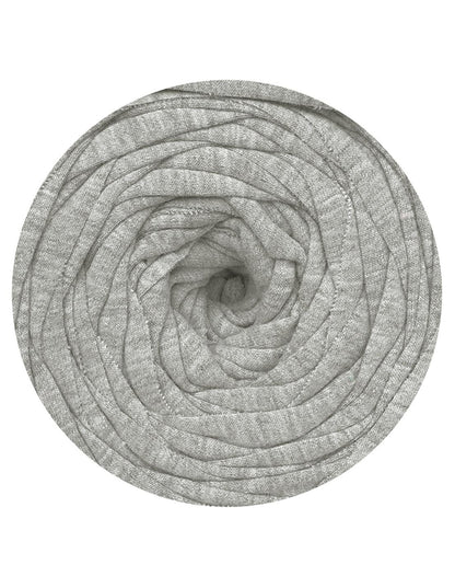 Textured back light grey t-shirt yarn by Rescue Yarn (100-120m)