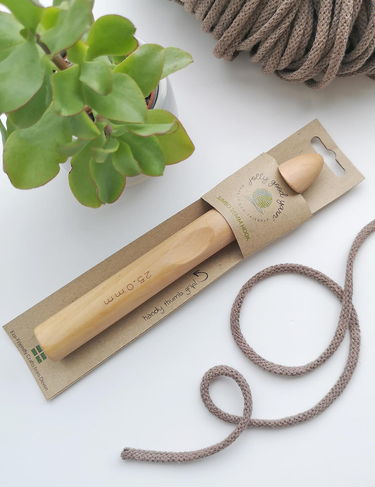Large 25mm Birch Crochet Hook