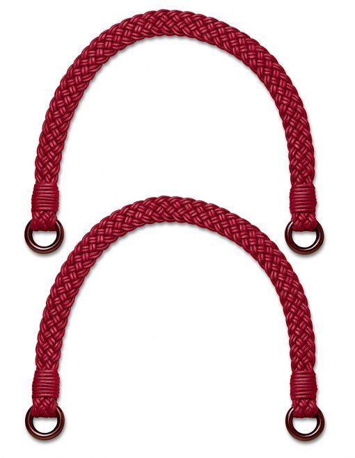 Prym "Rose" (615191) red braided bag handles - 62cm