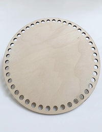200mm Wooden Circular Crochet Basket Base (20cm)