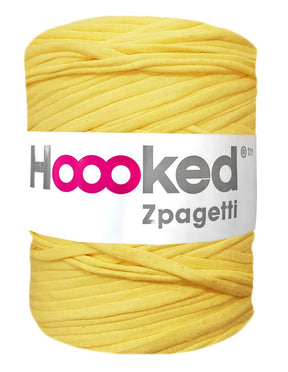 Pale yellow t-shirt yarn by Hoooked Zpagetti (100-120m)