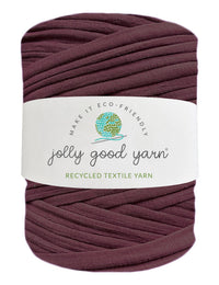 Dark plum t-shirt yarn (100-120m)