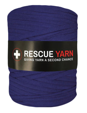 Dark royal blue t-shirt yarn by Rescue Yarn (100-120m)