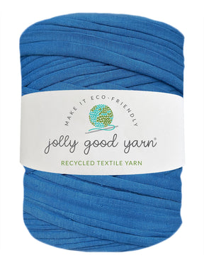 Bright steel blue t-shirt yarn (100-120m)