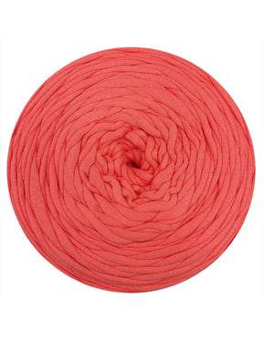 Coral pink t-shirt yarn (100-120m)