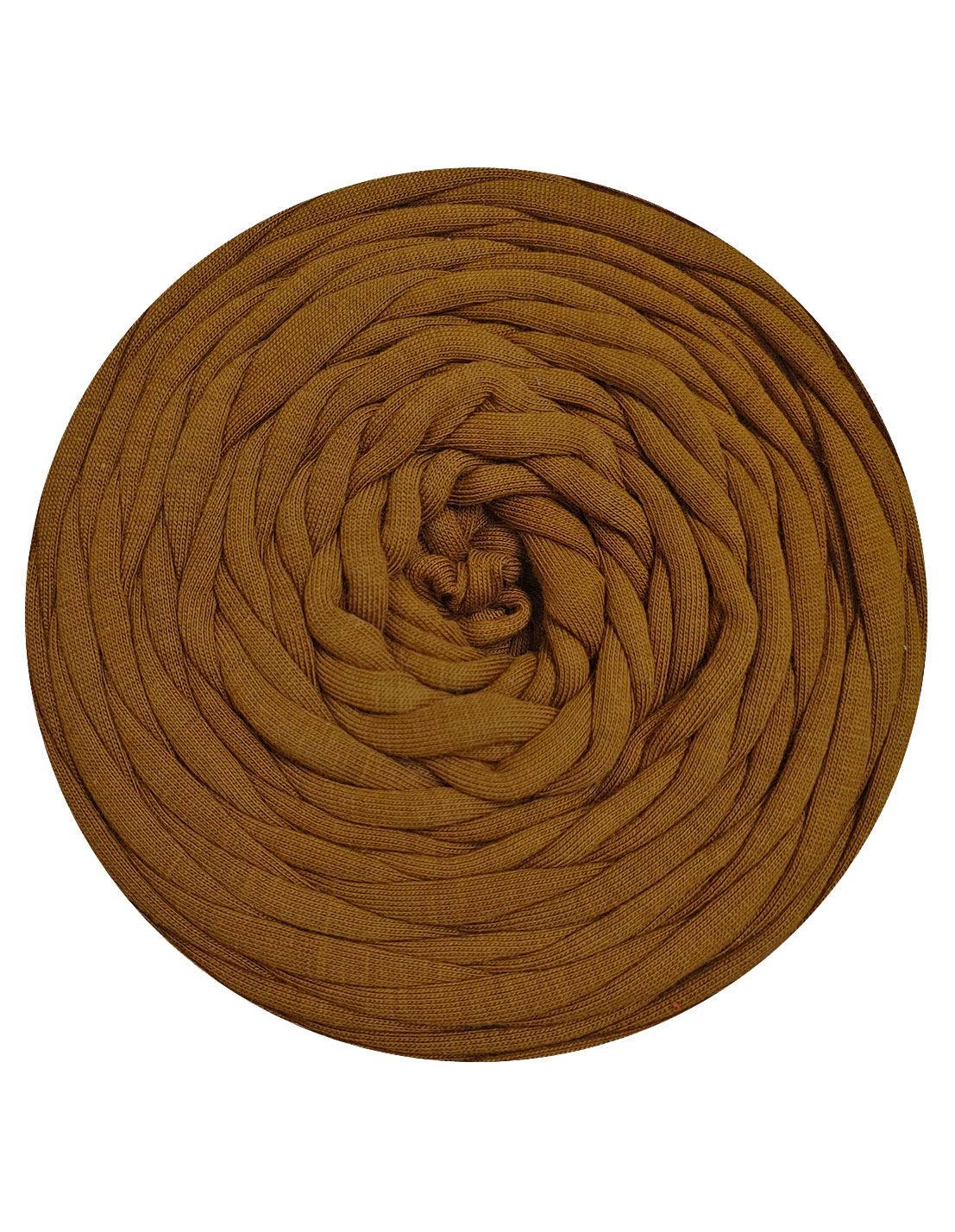 Dark copper brown t-shirt yarn (100-120m)