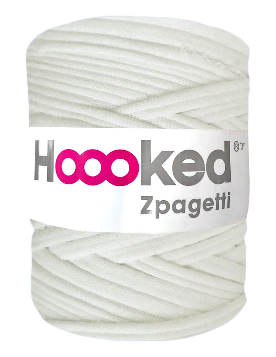 Off-white  t-shirt yarn by Hoooked Zpagetti (100-120m)