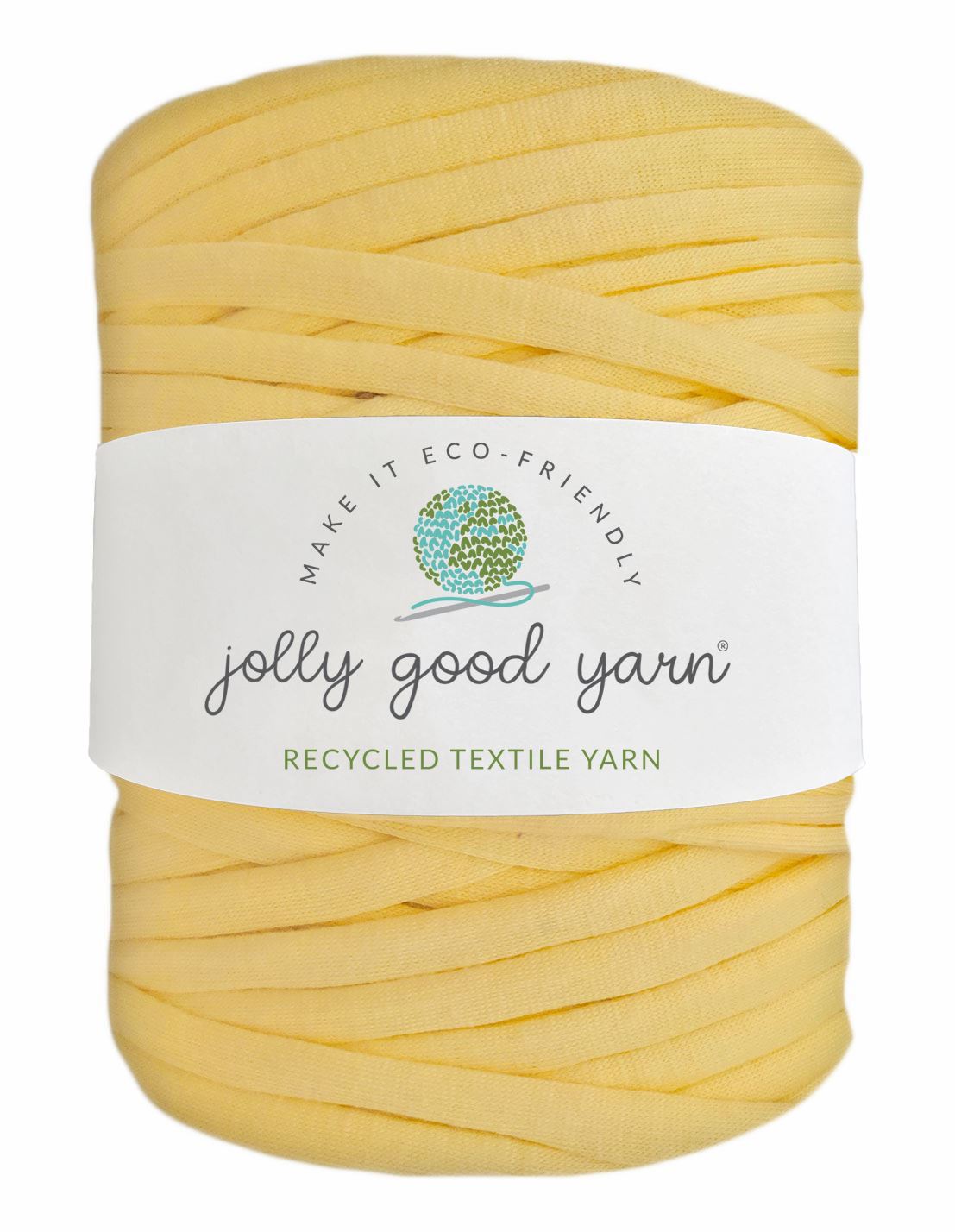 Lemon yellow t-shirt yarn (100-120m)