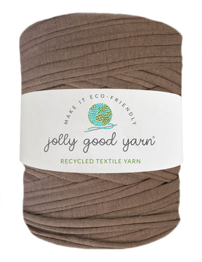 Coffee brown t-shirt yarn (100-120m)