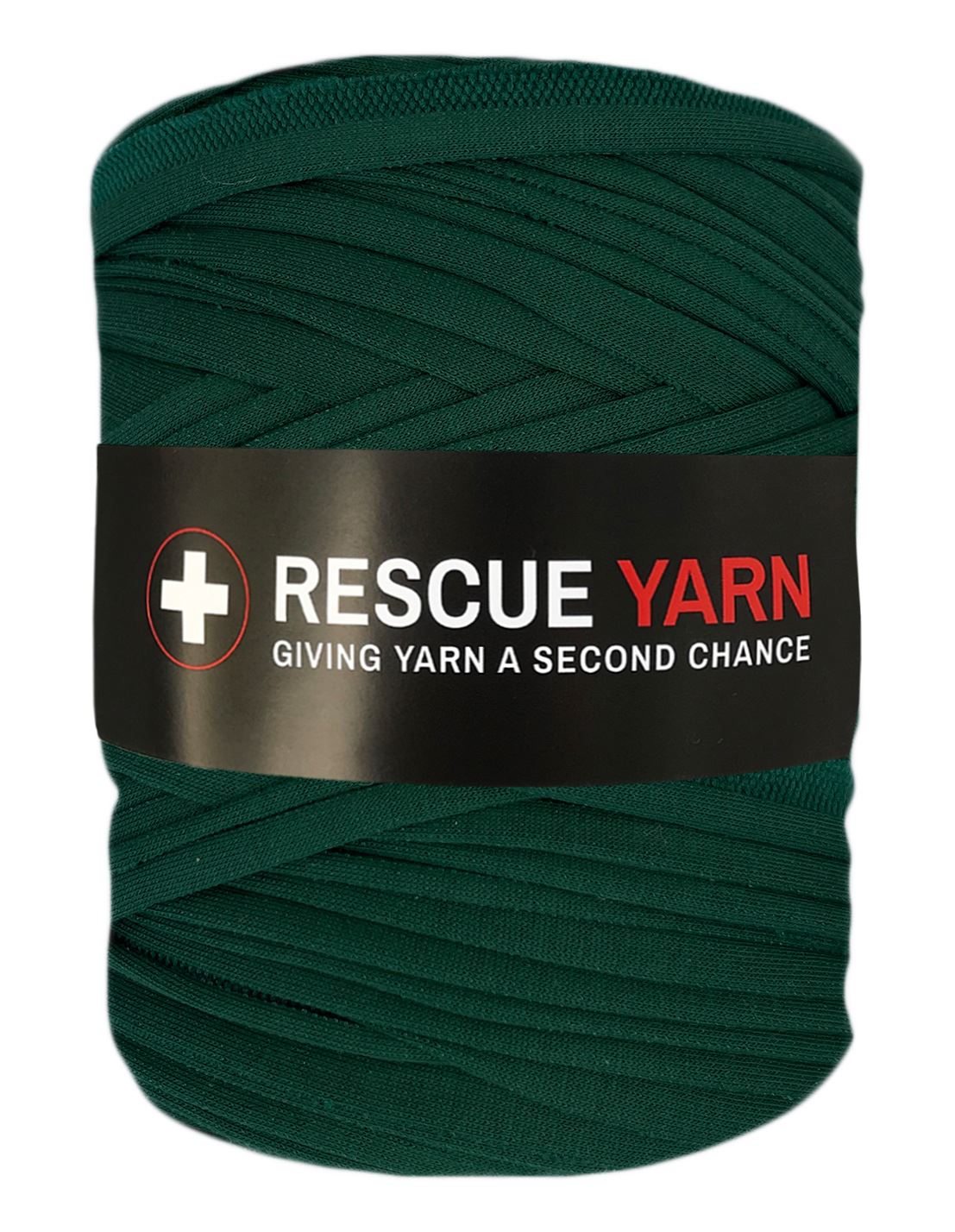 Deep hunter green t-shirt yarn by Rescue Yarn (100-120m)