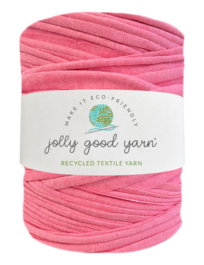Vibrant pink t-shirt yarn (100-120m)