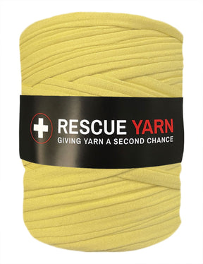 Very pale yellow t-shirt yarn by Rescue Yarn (100-120m)