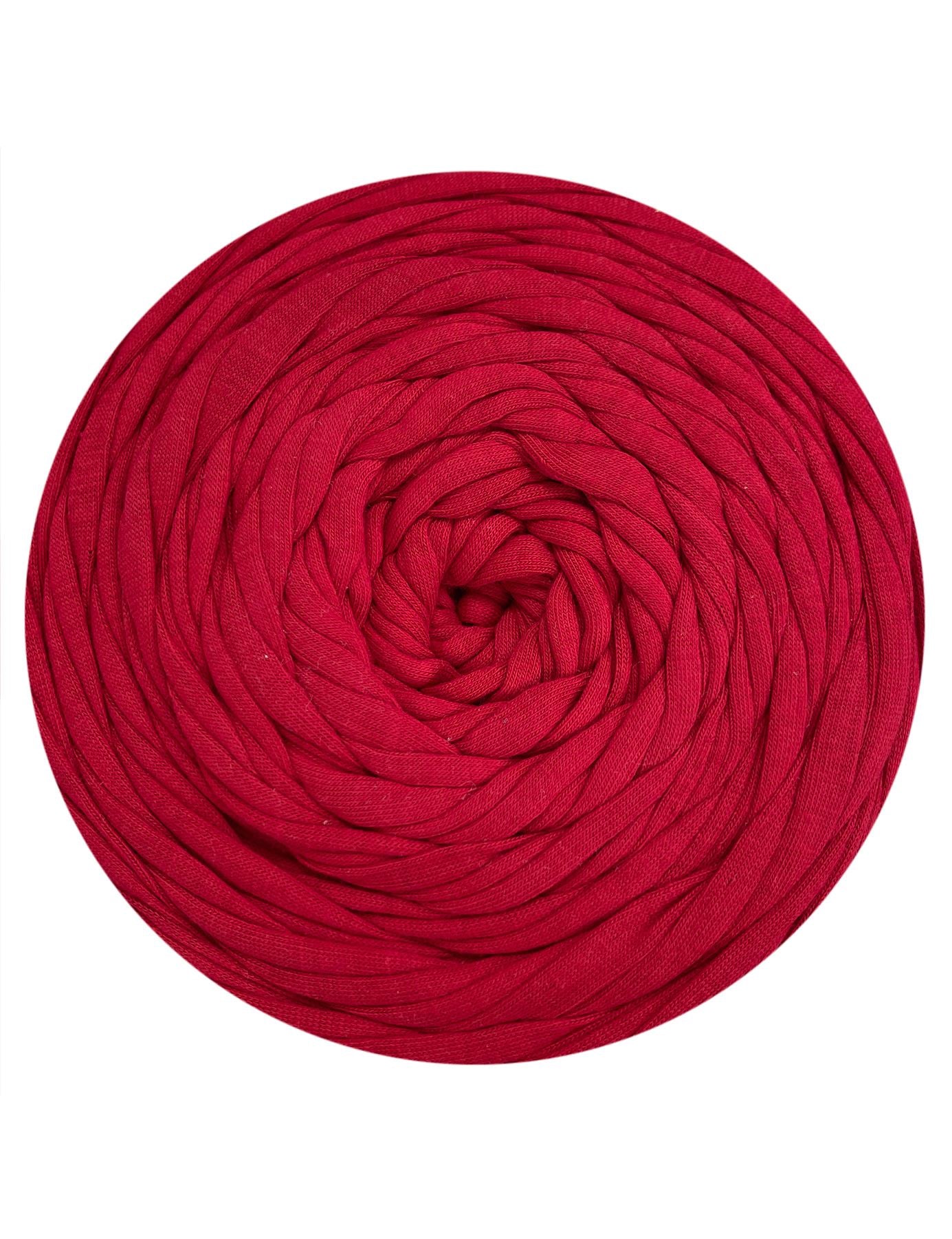 Deep red t-shirt yarn (100-120m)