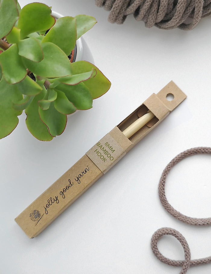 8mm Bamboo Crochet Hook