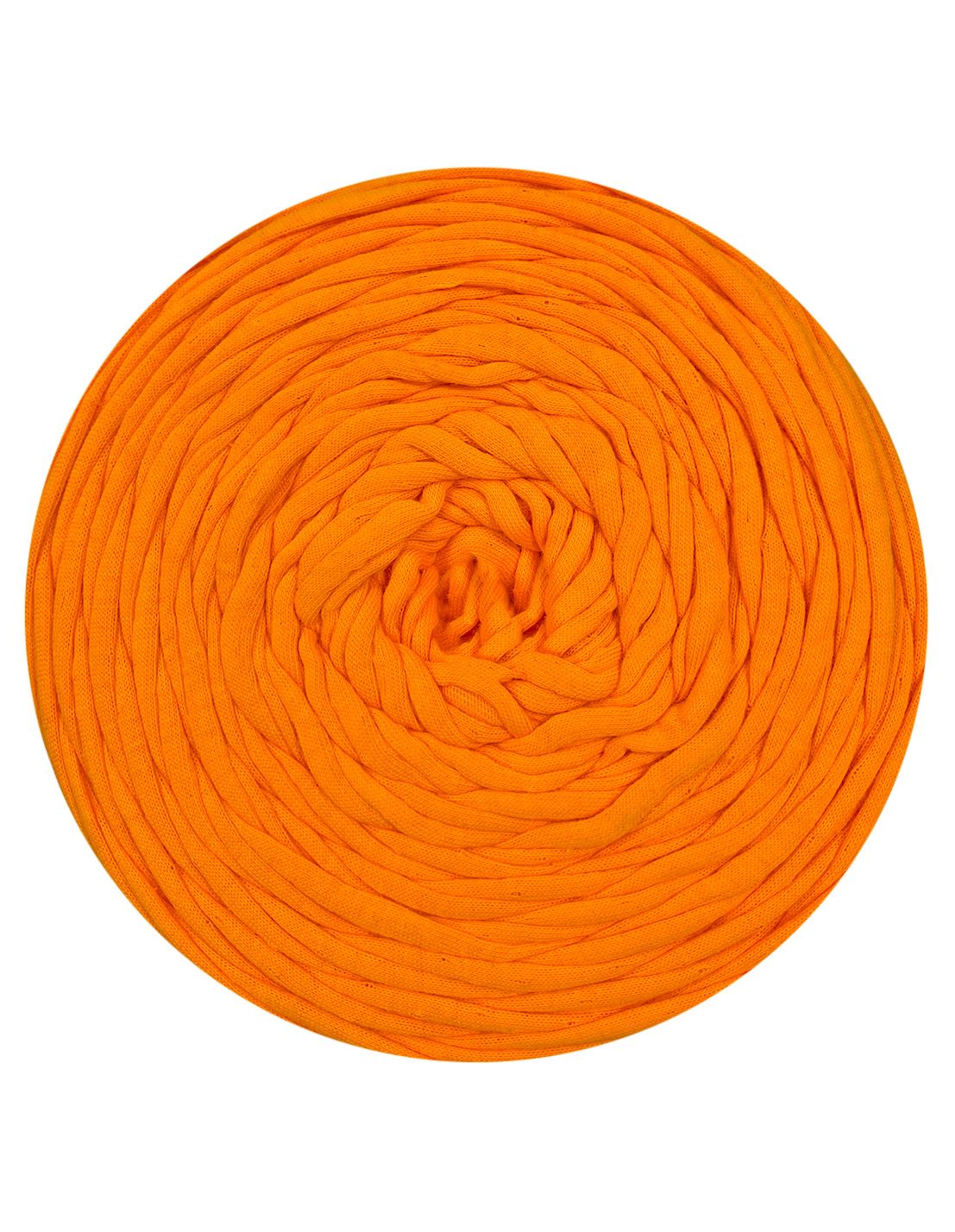 Very bright orange t-shirt yarn by Hoooked Zpagetti (100-120m)