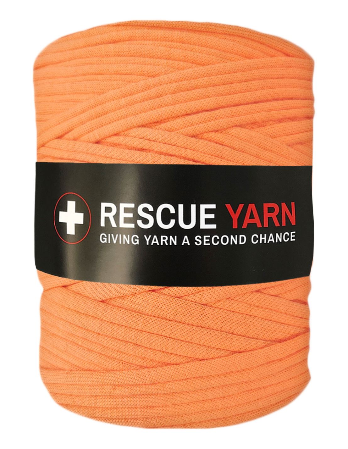 Tangerine orange t-shirt yarn by Rescue Yarn (100-120m)