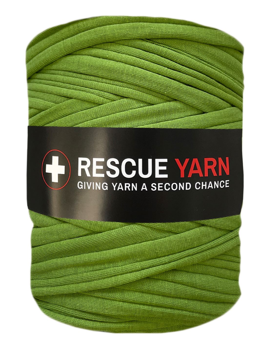 Light moss green t-shirt yarn by Rescue Yarn (100-120m)