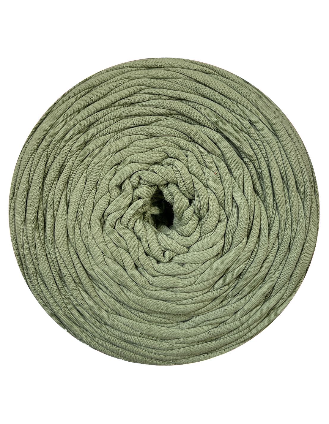 Muted olive green t-shirt yarn by Rescue Yarn (100-120m)