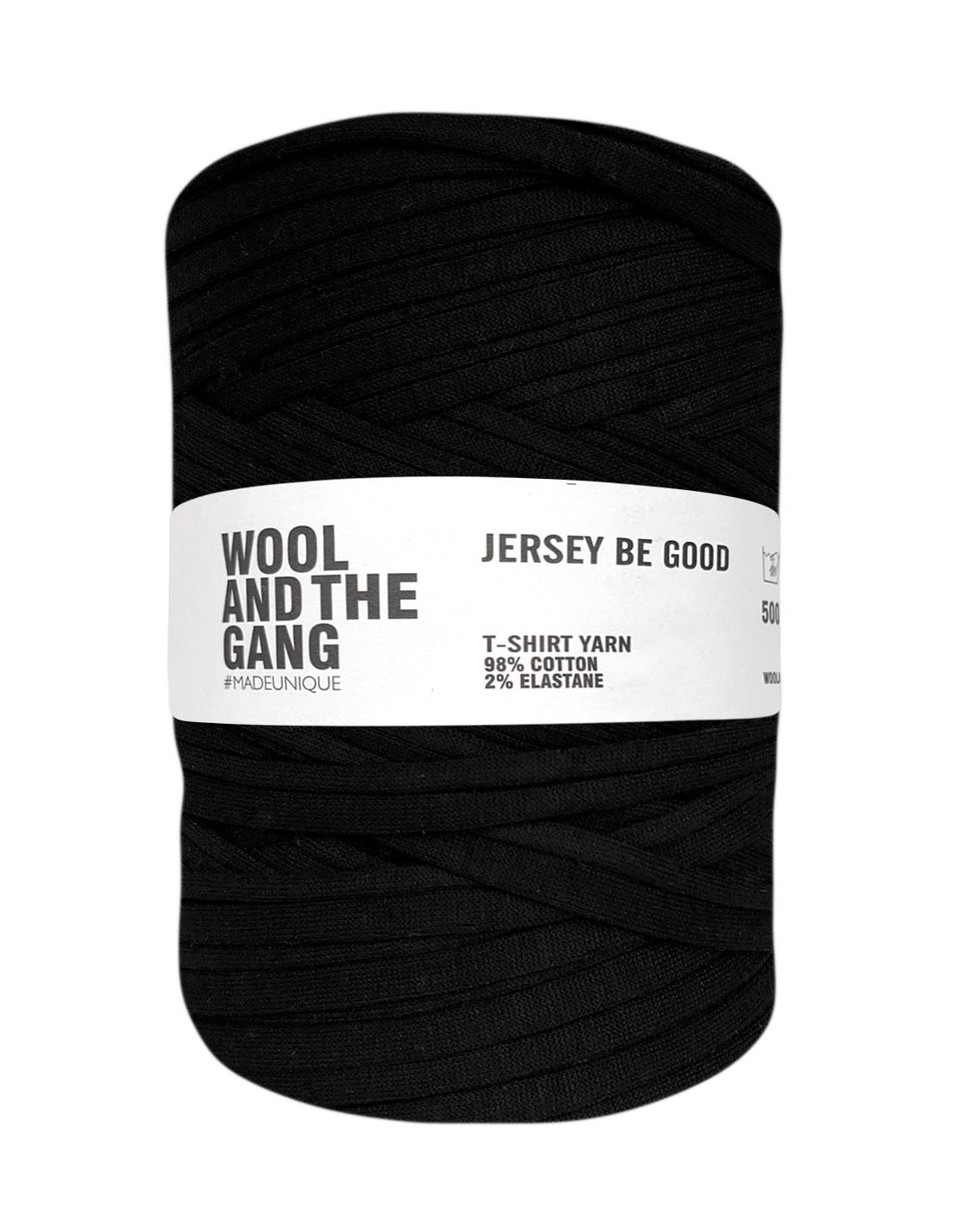 Pop Noir Jersey Be Good t-shirt yarn by Wool and the Gang (500g)