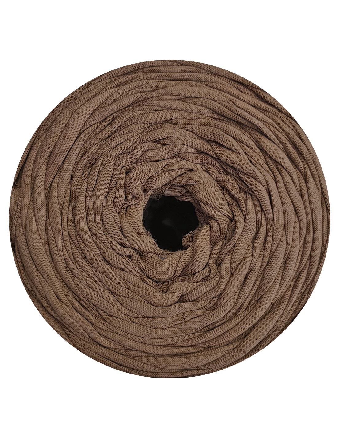 Light mocha brown t-shirt yarn by Rescue Yarn (100-120m)