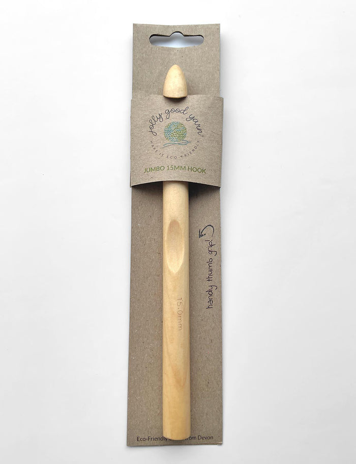 Large 15mm Birch Crochet Hook