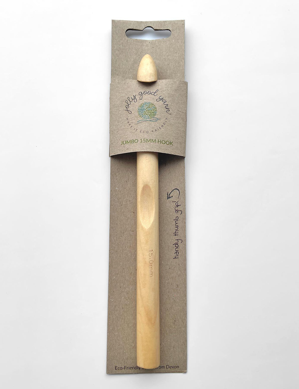 Jolly Good Yarn 15mm birch crochet hook