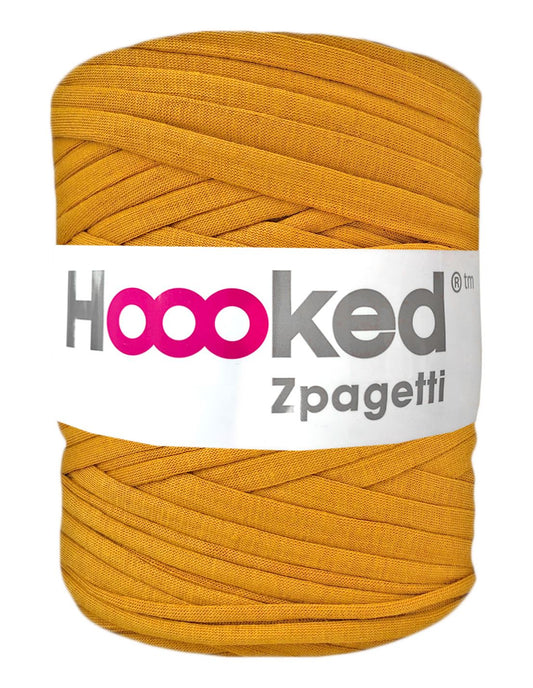 Dusty mustard t-shirt yarn by Hoooked Zpagetti (100-120m)