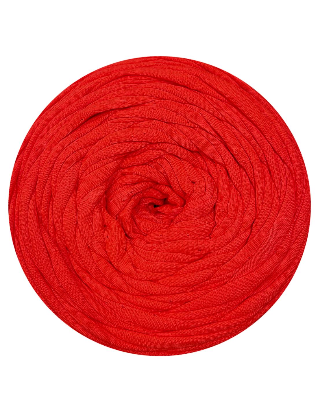 Light scarlet red t-shirt yarn by Hoooked Zpagetti (100-120m)