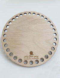 150mm Wooden Circular Crochet Basket Base (15cm)