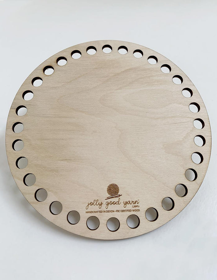 150mm Wooden Circular Crochet Basket Base (15cm)