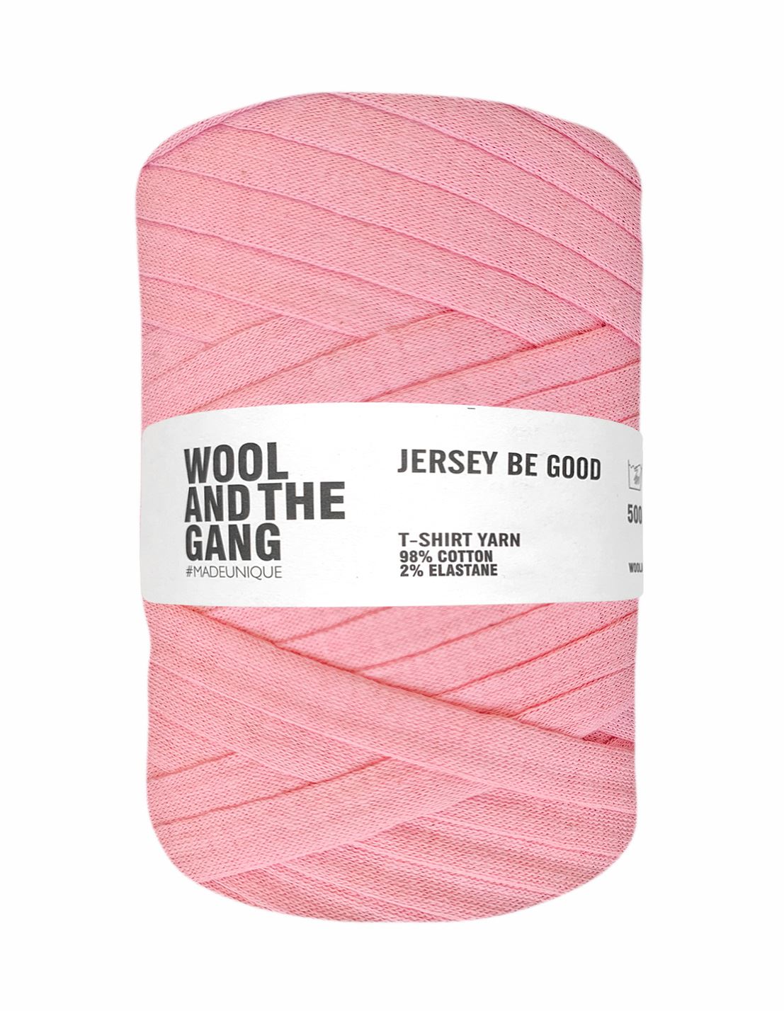 Pastel Peach Jersey Be Good t-shirt yarn by Wool and the Gang (500g)