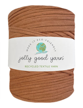 Deep tawny brown t-shirt yarn (100-120m)