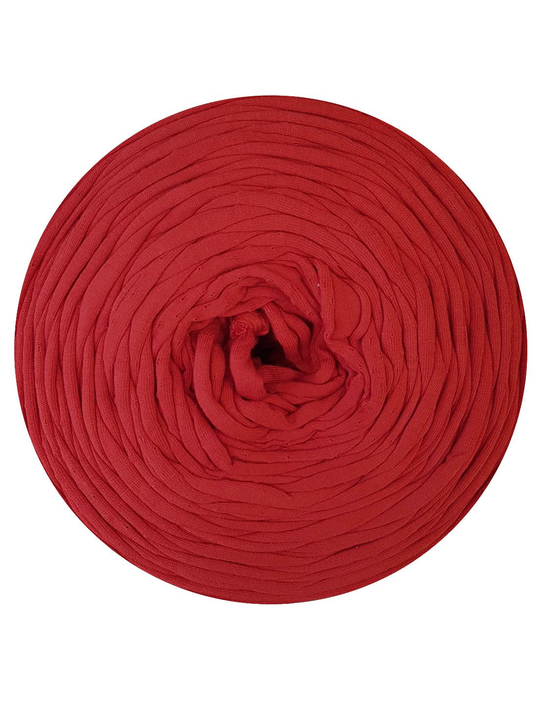 Warm red t-shirt yarn by Rescue Yarn (100-120m)