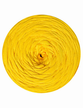 Bright warm yellow t-shirt yarn by Hoooked Zpagetti (100-120m)