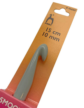 Pony 10mm plastic crochet hook (45669)