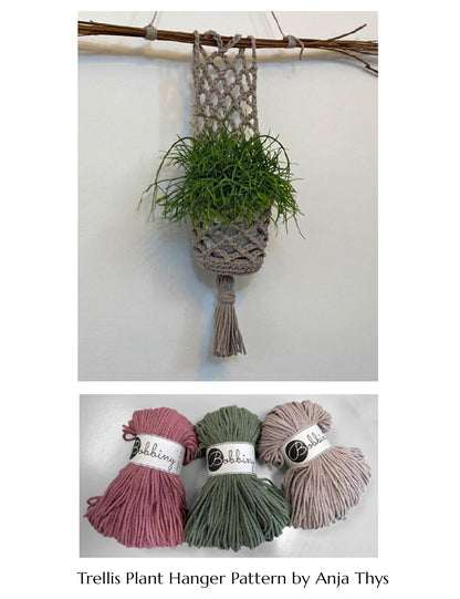 Trellis Plant Hanger - Crochet Pattern