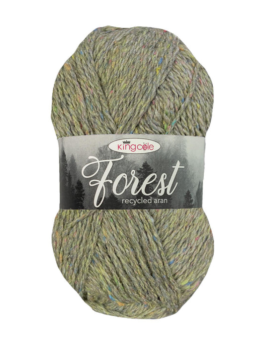 Grizedale Forest 100% recycled aran yarn by King Cole (100g)
