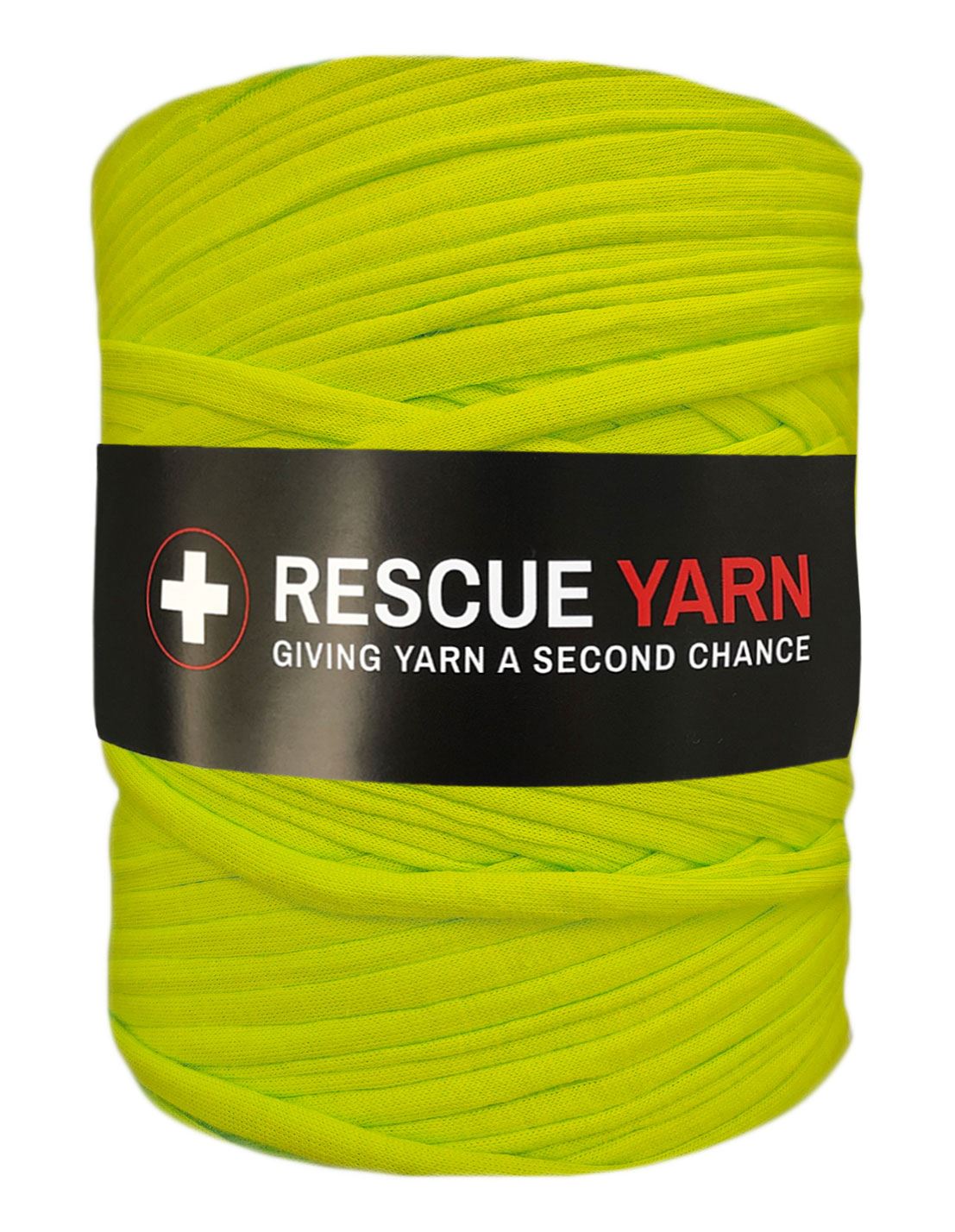 Bright pear green t-shirt yarn by Rescue Yarn (100-120m)