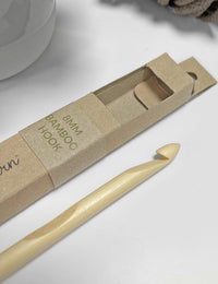 8mm Bamboo Crochet Hook