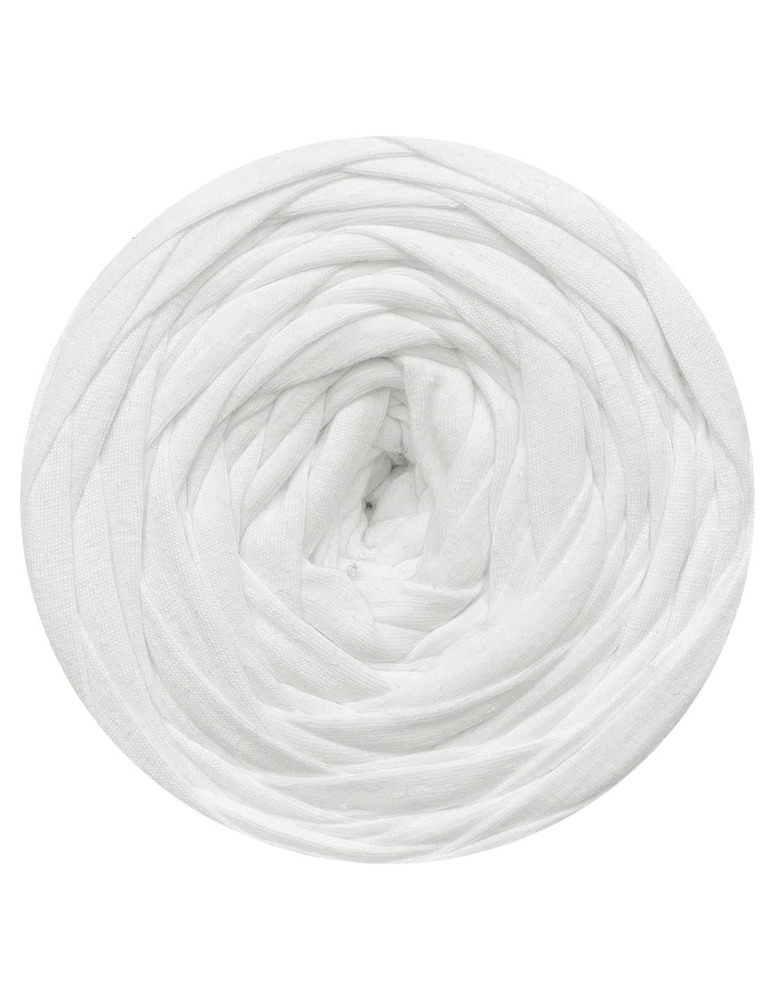 White t-shirt yarn by Hoooked Zpagetti (100-120m)