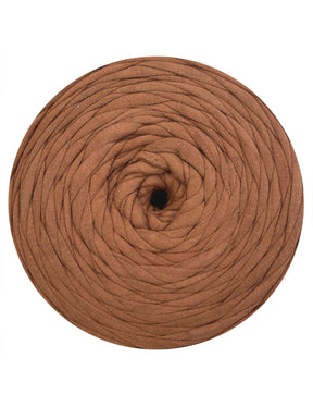 Deep tawny brown t-shirt yarn (100-120m)