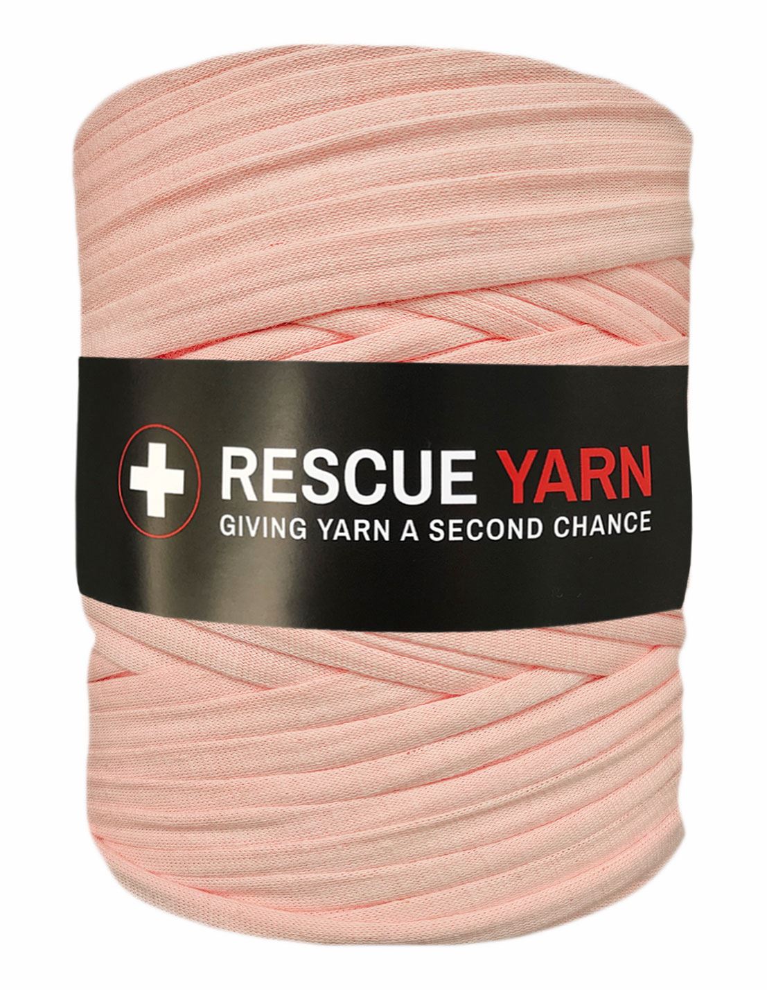 Pale pink t-shirt yarn by Rescue Yarn (100-120m)