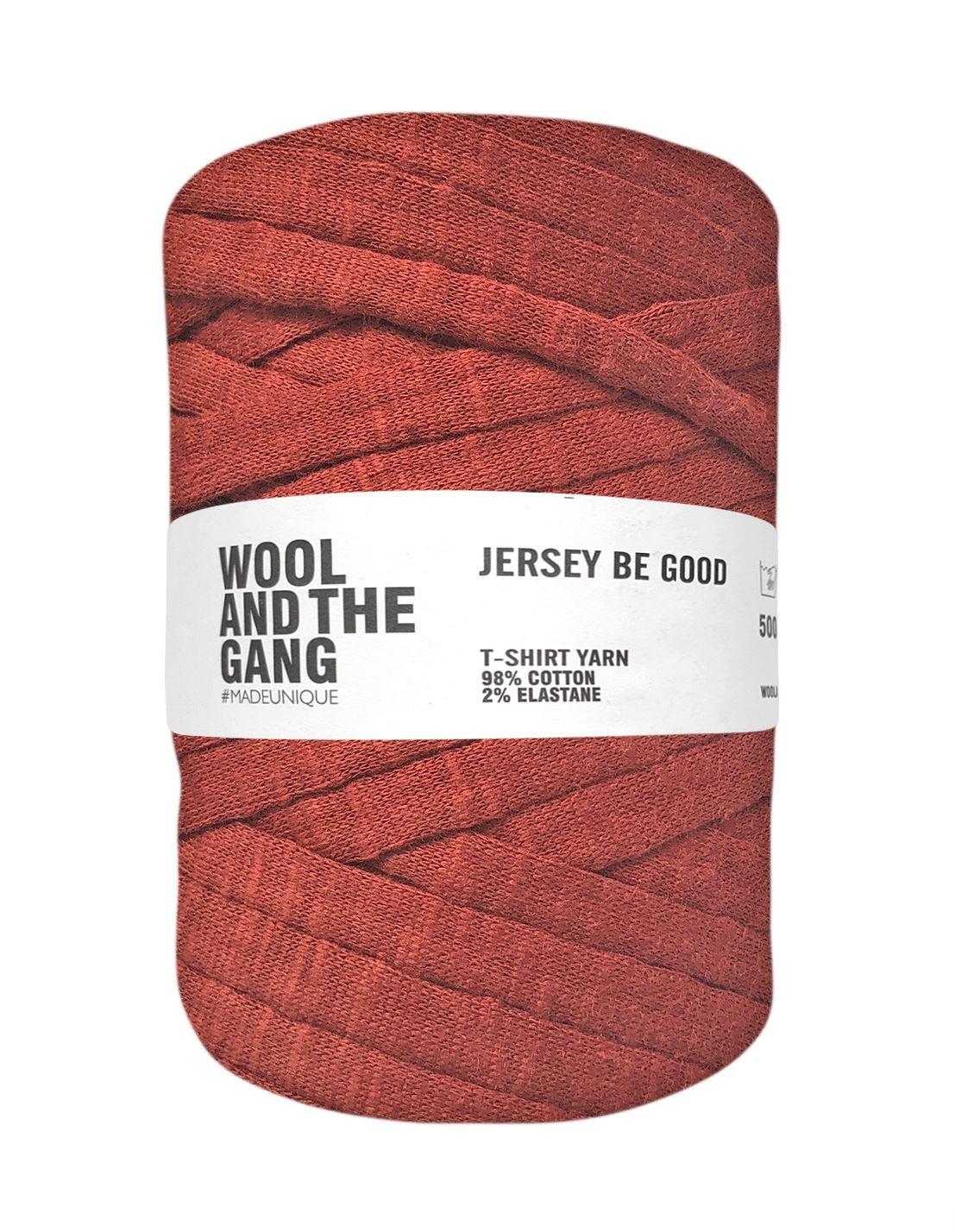 Amber brown Jersey Be Good t-shirt yarn by Wool and the Gang (500g)